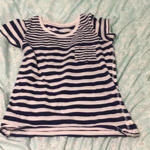 Prince&Fox tee shirt blue and white size XS